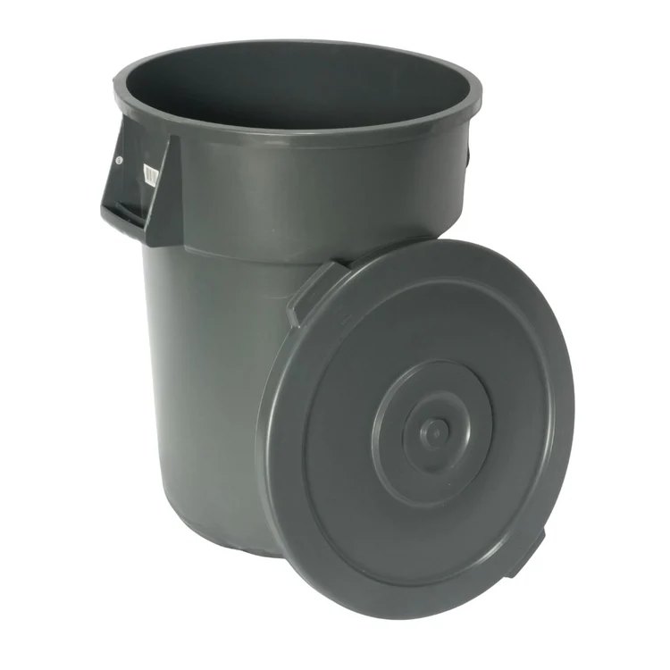 Cesto para Basura 180L-44G Gris Con Tapa Bolsa38