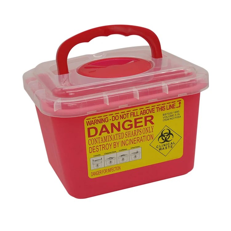 Recipiente Para Cortopunzantes 5 Litros